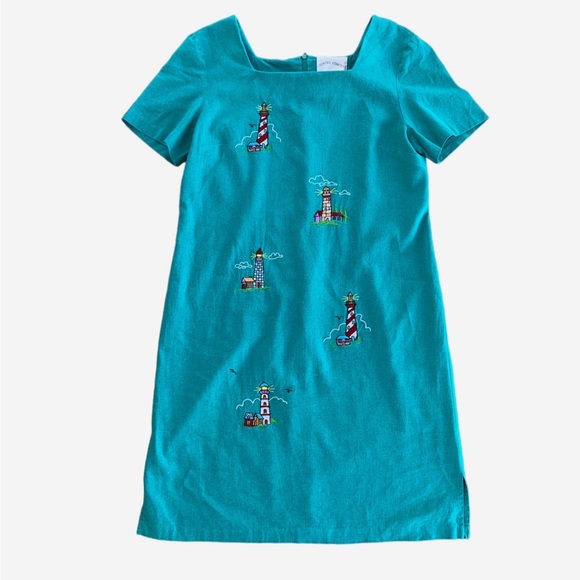 Country Concepts Linen Dress with Embroidered Lighthouse Print - Picture 8 of 8